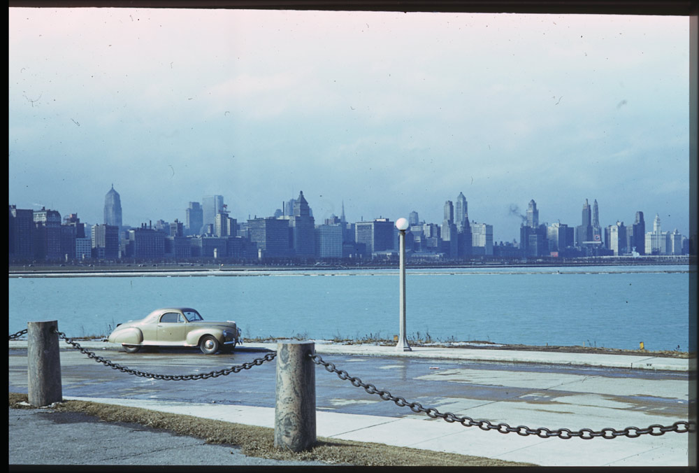 Chicago des années 40 en couleur dans Photographies du monde d'autrefois P02212