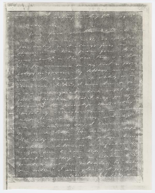 Andrew Wylie to William Holmes McGuffey, 6 August 1827: Page 1 of 4