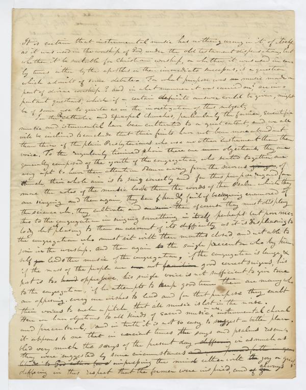 Untitled Sermon, ca. 1830s: Page 1 of 2