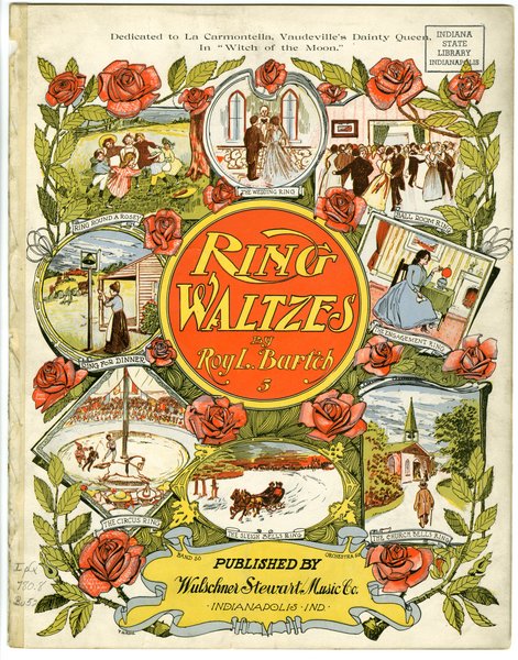 Burtch, Roy L. Ring waltzes. Indianapolis, Ind.: Wulschner-Stewart Music Co., 1903.: Page 1 of 8