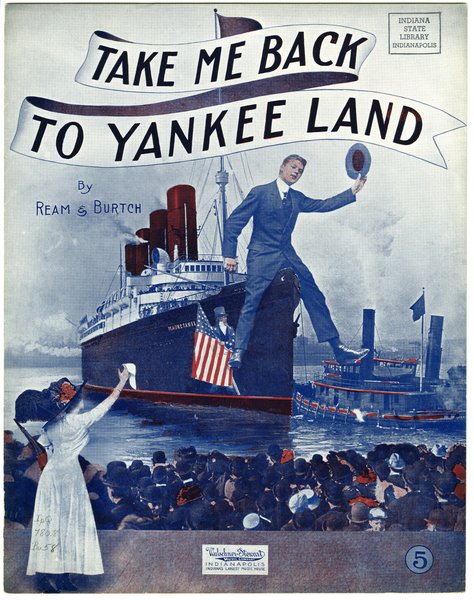 Burtch, Roy L., Ream, A. L. Take me back to Yankee land : march song. Indianapolis, Ind.: Wulschner-Stewart Music Co., 1912.: Page 1 of 5