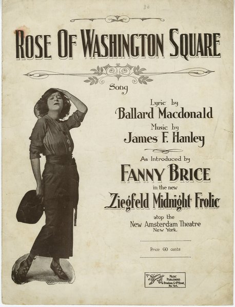 Hanley, James F. (James Frederick), MacDonald, Ballard. A Rose of Washington Square. New York: Shapiro, Bernstein & Co. Inc., 1920.: Page 1 of 6