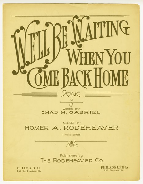 Rodeheaver, Homer A. (Homer Alvan),1880-1955., Gabriel, Charles Hutchinson. We