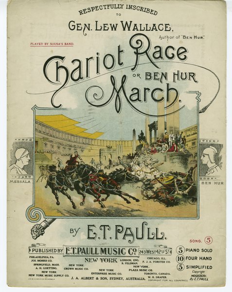 Paull, E. T. Chariot race. New York: E. T. Paull Music Company, 1894.: Page 1 of 8