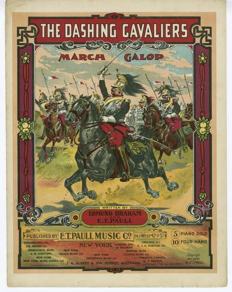 Paull, E. T., Braham, Edmund. Dashing cavaliers. New York: E. T. Paull Music Company, 1911.: Page 1 of 8
