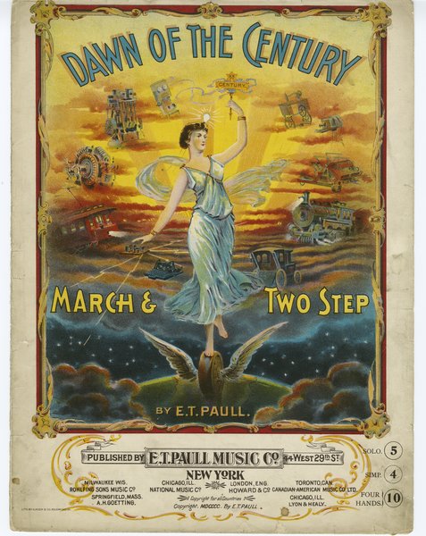 Paull, E. T. Dawn of the century. New York: E. T. Paull Music Company, 1900.: Page 1 of 8