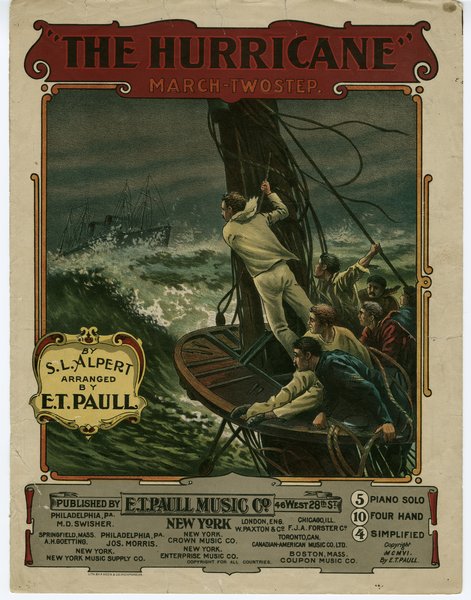 Alpert, Saul L. Hurricane. New York: E. T. Paull Music Company, 1906.: Page 1 of 8