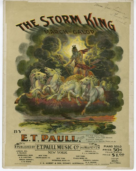 Paull, E. T. Storm king. New York: E.T. Paull Music Company, 1902.: Page 1 of 8
