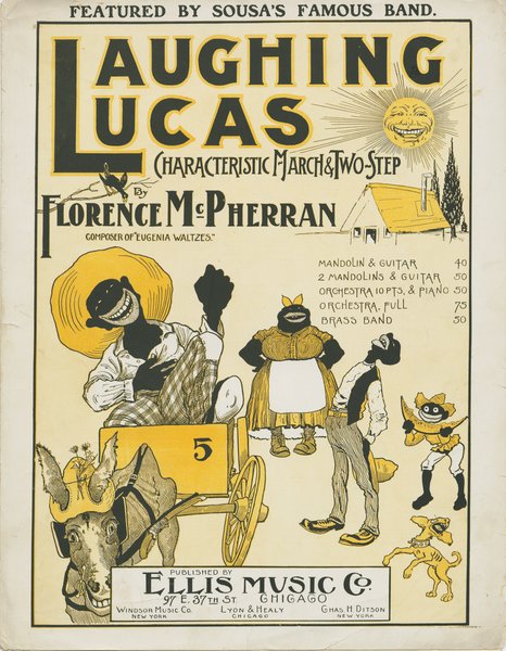 McPherran, Florence. Laughing Lucas. Chicago: Ellis Music Co., 1901.: Page 1 of 6