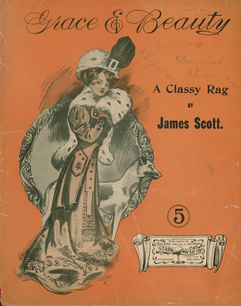 Scott, James. Grace and beauty. St. Louis, MO: Stark Music Ptg.. & Pub. Co., 1909.: Page 1 of 5