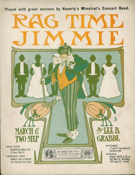 Grabbe, Lee B. Rag time Jimmie. Davenport, IO: The Grabbe Music Pub. Co., 1902.: Page 1 of 5