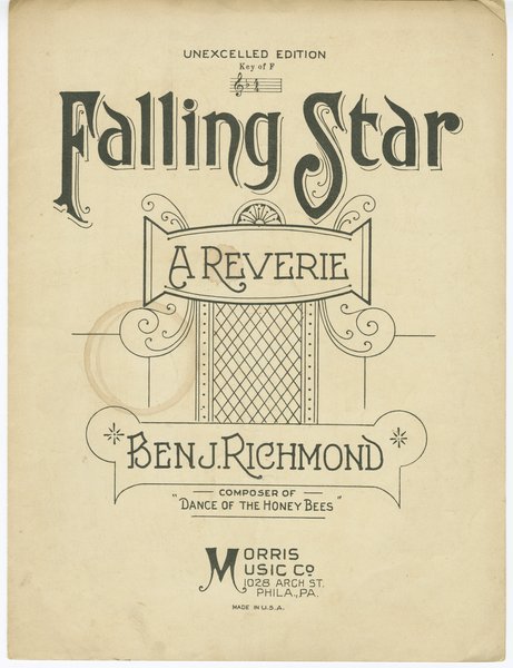 Richmond, Benjamin. Falling star. New York: Armstrong Music Pub. Co., 1903.: Page 1 of 6