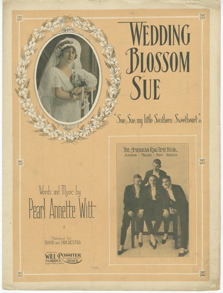 Witt, Pearl A. Wedding blossom Sue. Chicago: Will Rossiter, 1918.: Page 1 of 4