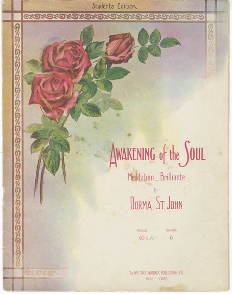 St. John, Dorma. Awakening of the soul. Detroit, MI: Whitney Warner Pub. Co., 1912.: Page 1 of 10