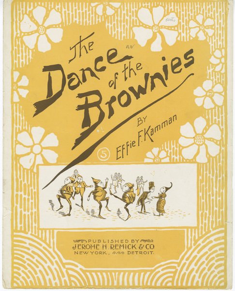 Kamman, Effie F. Dance of the brownies. New York: Whitney & Warner, 1895.: Page 1 of 6