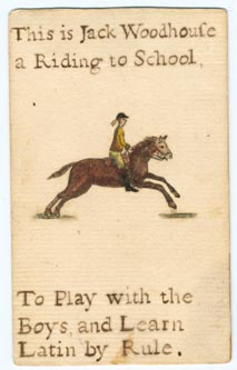 Set 17. As John with his rake. Set of 44 unnumbered lesson cards on secular subjects with related colored picture in center of card. Verso, plain. 44 items.: Page 73 of 88