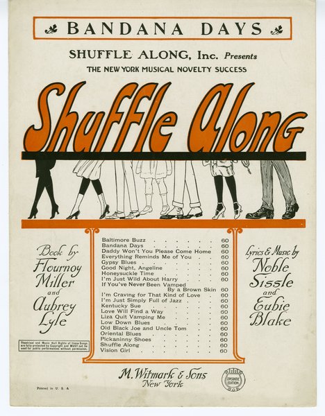 Blake, Eubie, Sissle, Noble. Bandana days : novelty fox trot song. New York: M. Witmark & Sons, 1921.: Page 1 of 6