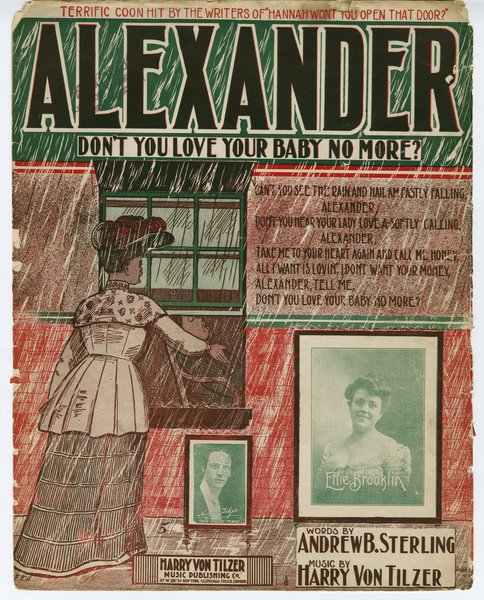 Von Tilzer, Harry. Alexander. New York: Harry Von Tilzer Music Publishing Co., 1904.: Page 1 of 6