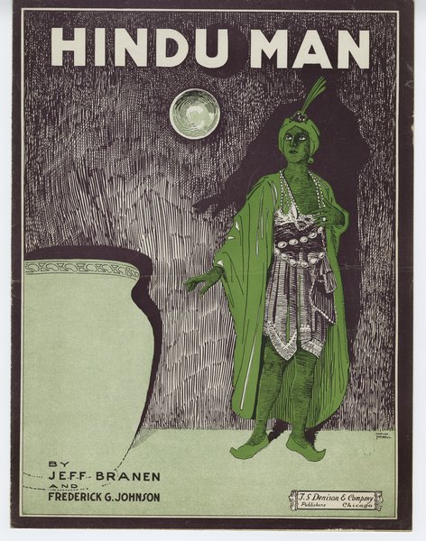 Johnson, Frederick G. (Frederick Green), Branen, Jeff T. Hindu man. Chicago: T. S. Denison & Company, 1921.: Page 1 of 6