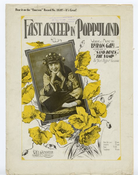 Gay, Byron. Fast asleep in poppyland. Chicago: Will Rossiter, 1919.: Page 1 of 5