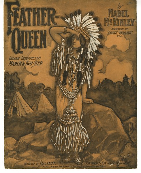 McKinley, Mabel. Feather queen. New York: Leo Feist, 1905.: Page 1 of 6