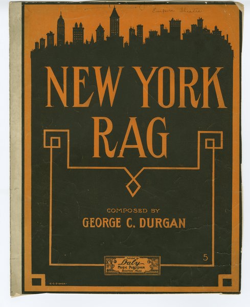 Durgan, George C. The New York rag. Boston: Daly Music Publisher, 1911.: Page 1 of 5