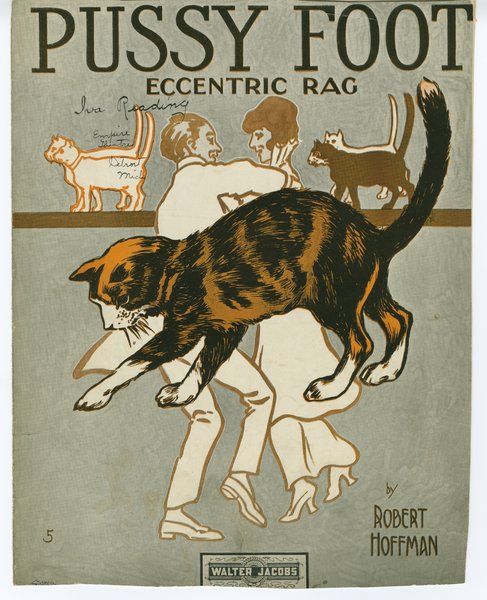 Hoffman, Robert. Pussy foot : eccentric rag. Boston: Walter Jacobs, 1914.: Page 1 of 6