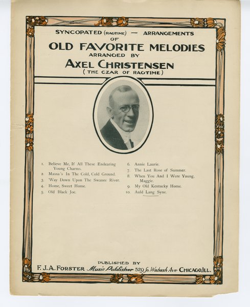 . Ragtime version of Auld lang syne. Chicago: F.J.A. Forster Music Publisher, 1915.: Page 1 of 6