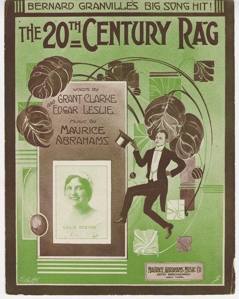 Abrahams, Maurice, Clarke, Grant, Leslie, Edgar. The 20th century rag. New York: Maurice Abrahams Music Co., 1914.: Page 1 of 6