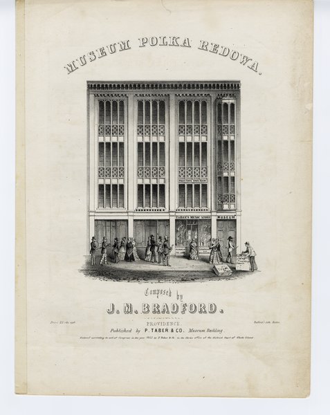 Bradford, J. M. Museum polka redowa. Providence, RI: P. Taber & Co., 1853.: Page 1 of 3