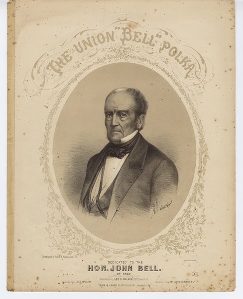 Grobe, Charles. The Union Bell polka. Philadelephia: Lee & Walker, 1860.: Page 1 of 5