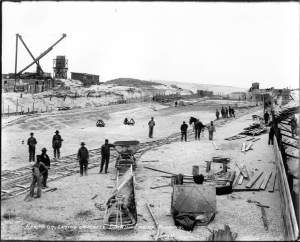 Laying Concrete, Blowing Engine Building