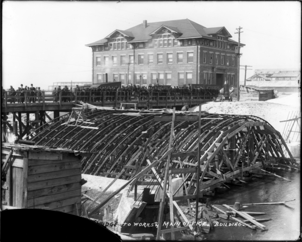 Bridge to Works and Main Office Building, Panorama #1