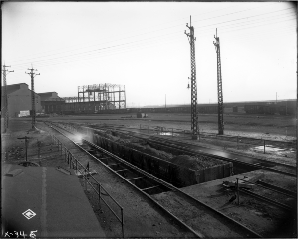 E.J. and E. Cooling Station Yard. View Looking N.E. at Cinder Pit