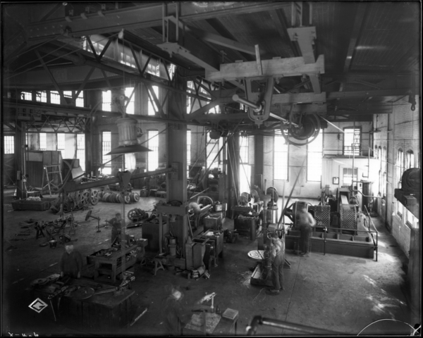 Locomotive Repair Shop. View Looking N.E. at Machines