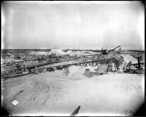 Slab Mill. Comparison Picture to #1426. View Looking N.W. at Slab Mill Foundation
