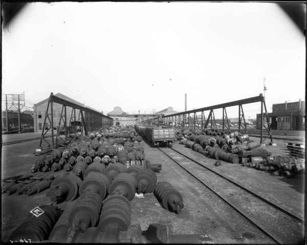 Roll Shop. Gen. View Looking East at Roll Yard