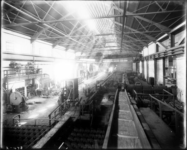 Merchant Mill. General View of Interior #1-12, Merchant Mill Looking East