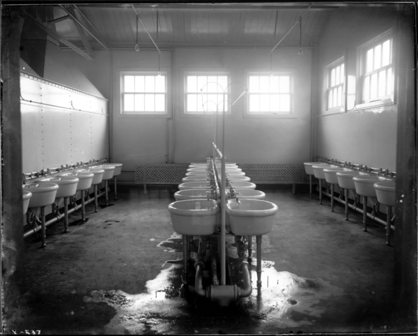 Axle Mill. Bathhouse Wash Bowls