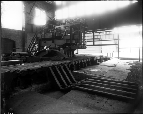 Slab Mill View Looking S.W. Toward Push All and Stop at Sheer Delivery Table