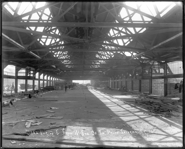 Looking E. from W. End of Tin House Interior