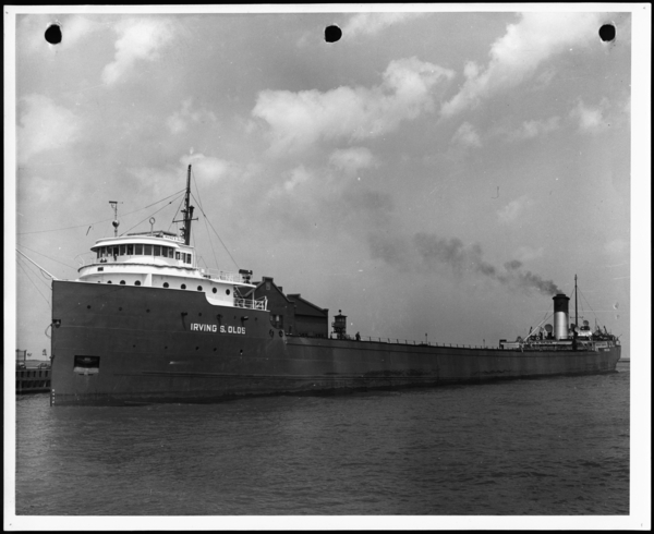 Photograph, Ore Boat, Irving S. Olds, USS Gary Works
