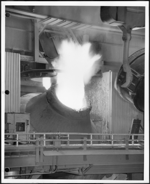 Photographs, Basic Oxygen Furnace Shop, USS Gary Works