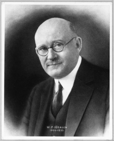 Photograph, W.P. Gleason, Superintendent, 1906-1935