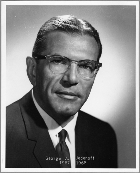 Photograph, George A. Jedenoff, Superintendent, 1967-1968